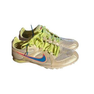 Nike Zoom Rival D 9.5 Track & Field Spikes White/Neon Yellow/Blue